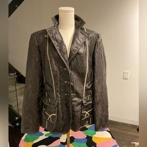 Steilmann size 18 ladies faux leather style jacket.